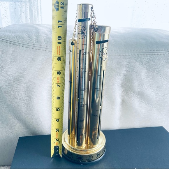 TUBE COINS METAL ART DECOR GOLD TONE COLOR SAVE COINS ART - Picture 10 of 12